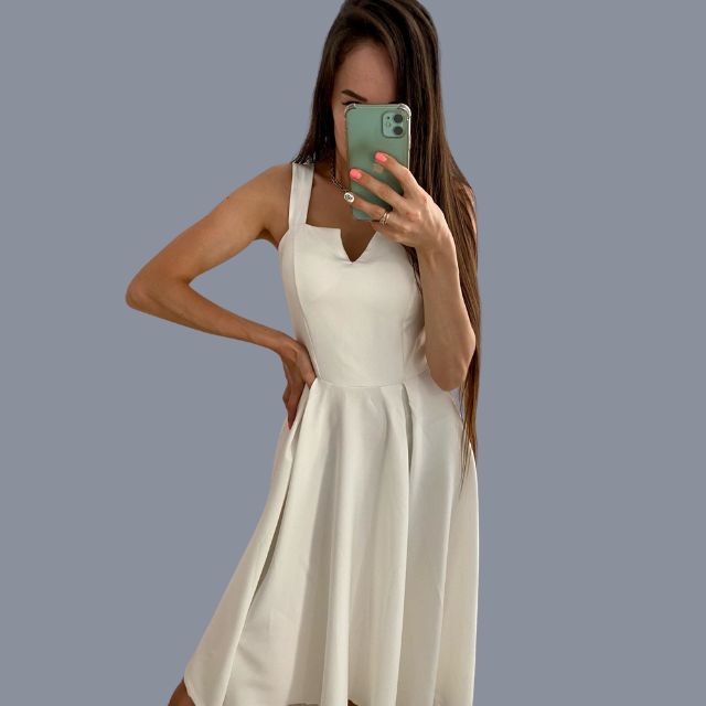 Amy Victoria | Yellow Sleeveless Cocktail Dress