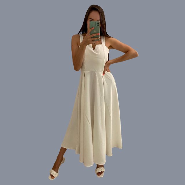 Amy Victoria | Yellow Sleeveless Cocktail Dress