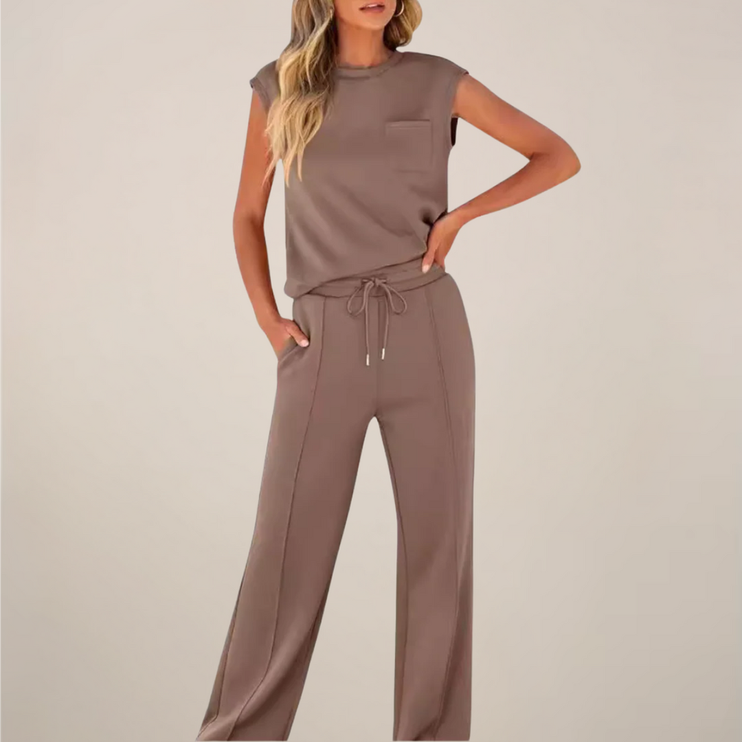 Amy Victoria | Women's Relaxed Drawstring Pants Set