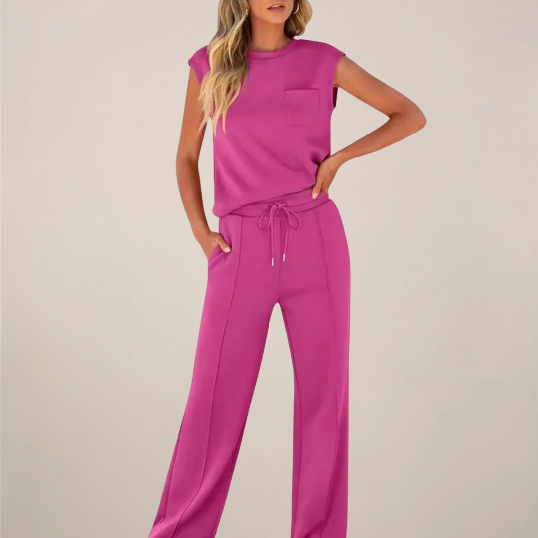 Amy Victoria | Women's Relaxed Drawstring Pants Set