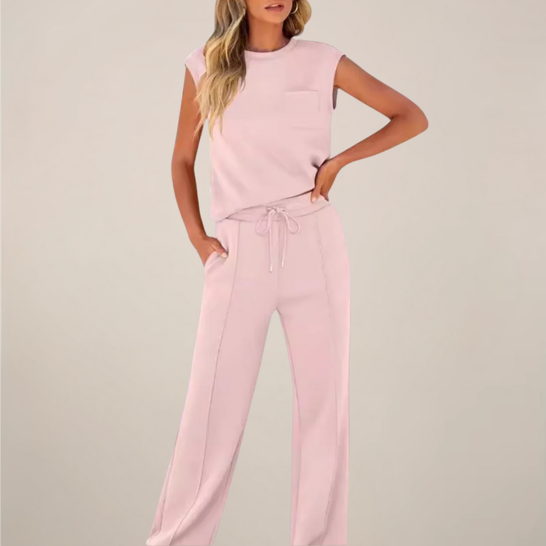 Amy Victoria | Women's Relaxed Drawstring Pants Set