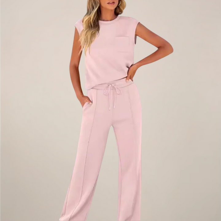 Amy Victoria | Women's Relaxed Drawstring Pants Set