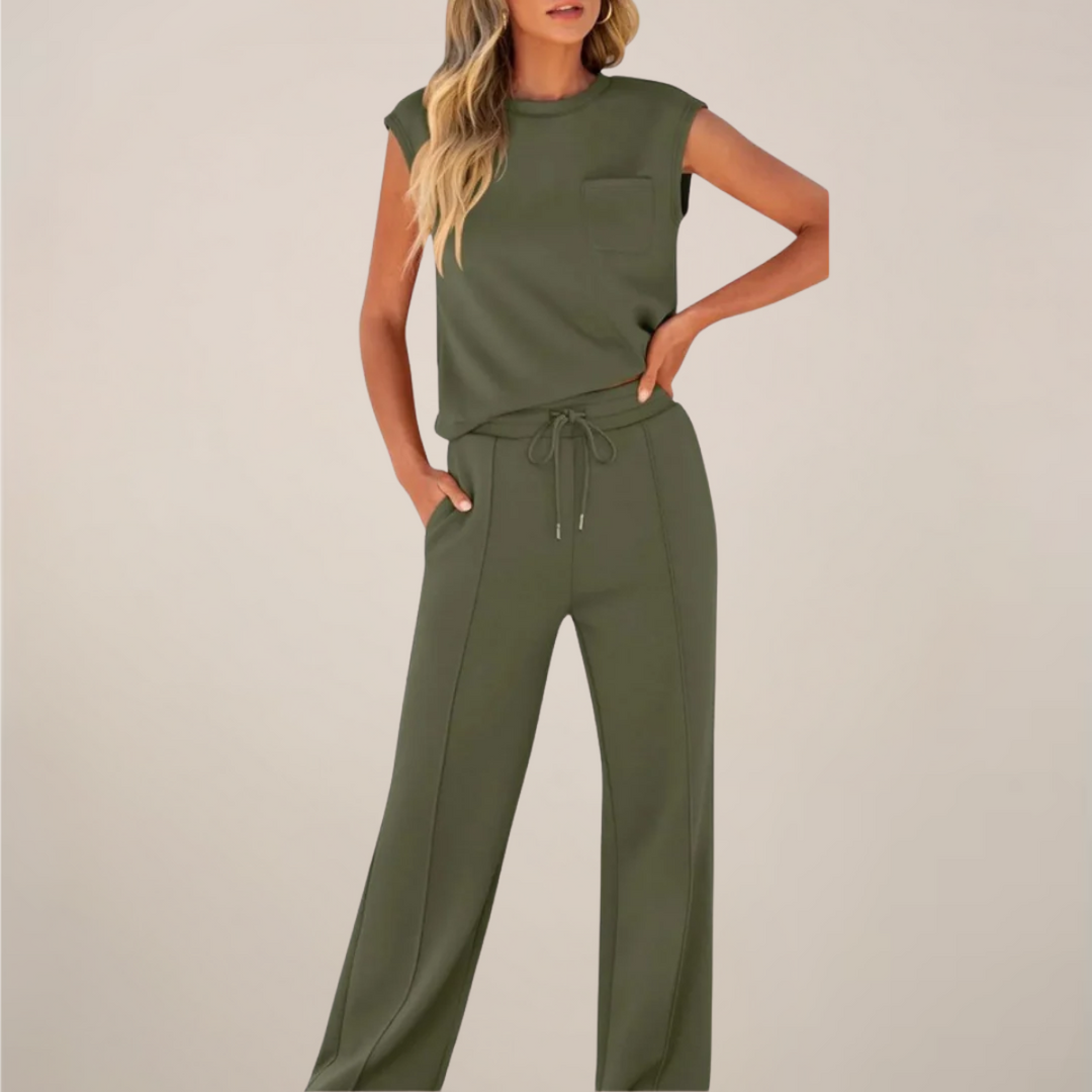 Amy Victoria | Women's Relaxed Drawstring Pants Set