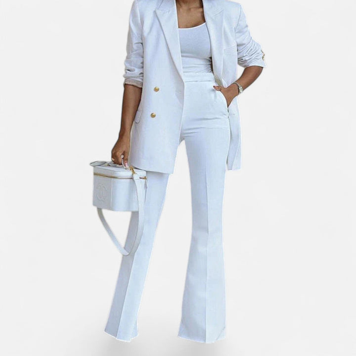 Amy Victoria | Women's Double Breasted Pantsuit Set