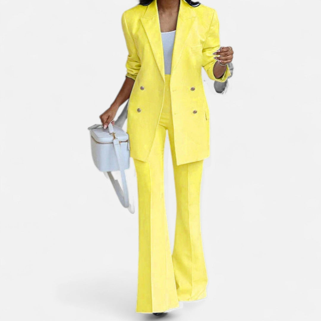 Amy Victoria | Women's Double Breasted Pantsuit Set