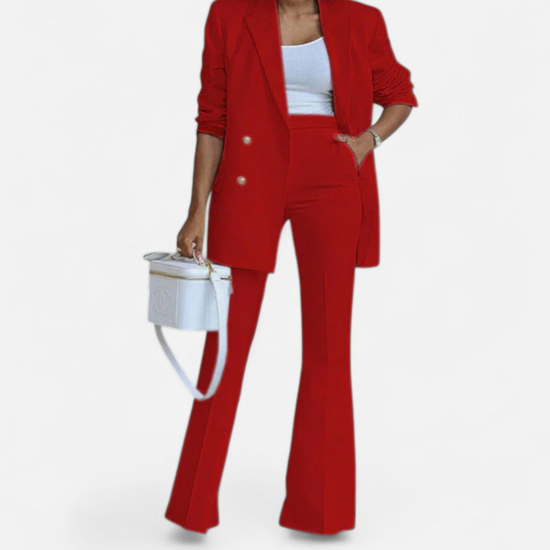 Amy Victoria | Women's Double Breasted Pantsuit Set
