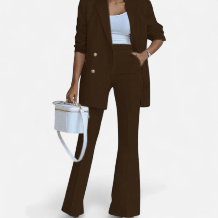 Amy Victoria | Women's Double Breasted Pantsuit Set