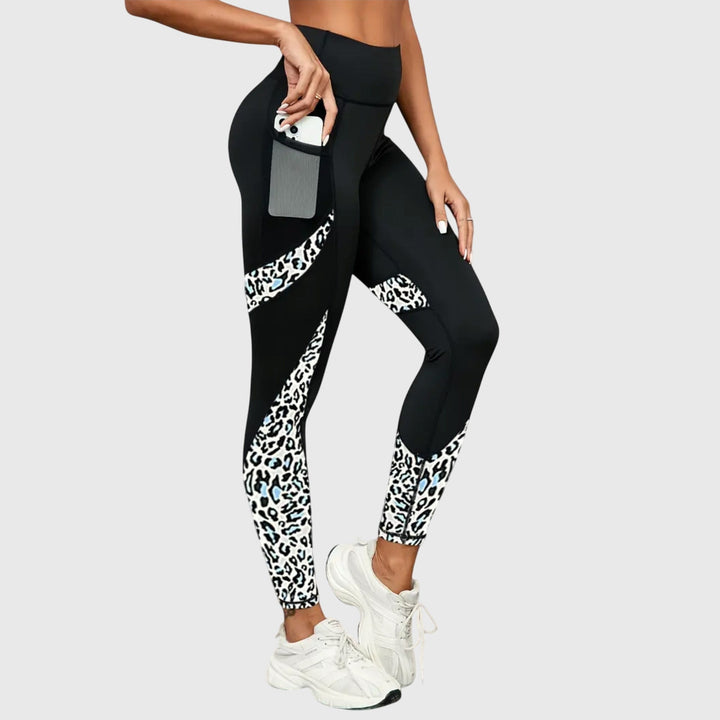 Amy Victoria | High-Waisted Leopard Print Workout Pants