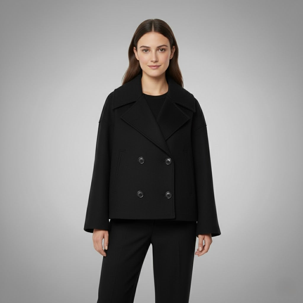 Amy Victoria | Classic Double Button Short Jacket