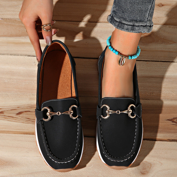 Amy Victoria | Flat Buckle Loafers