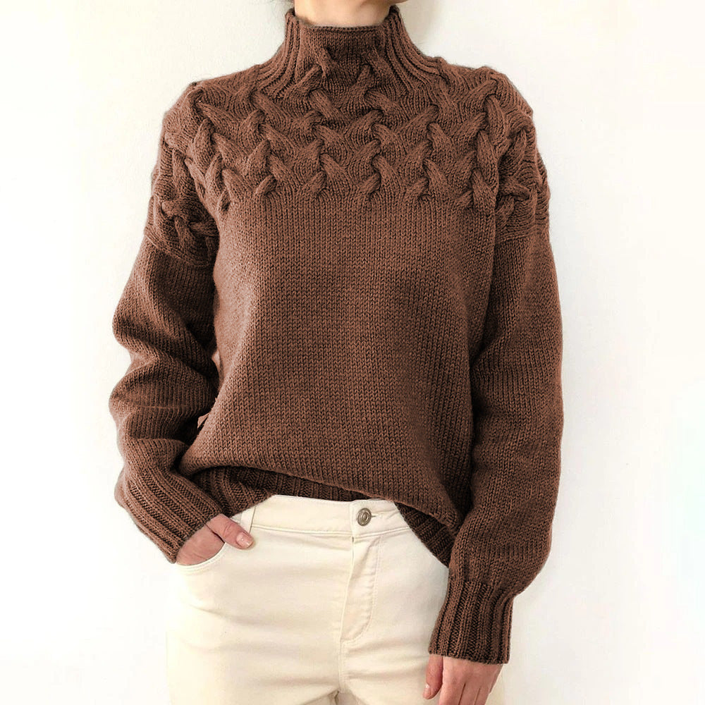 Amy Victoria | Knitted Turtleneck in Warm Color