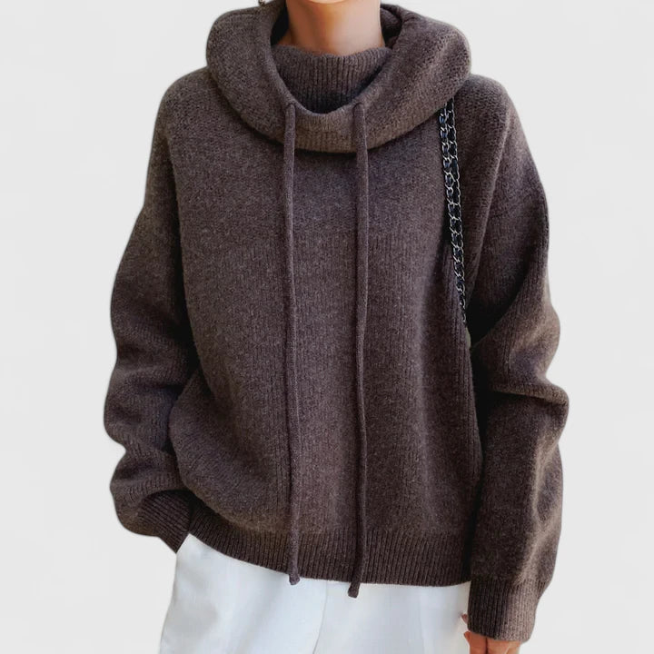 Amy Victoria | Cozy Knit Hoodie