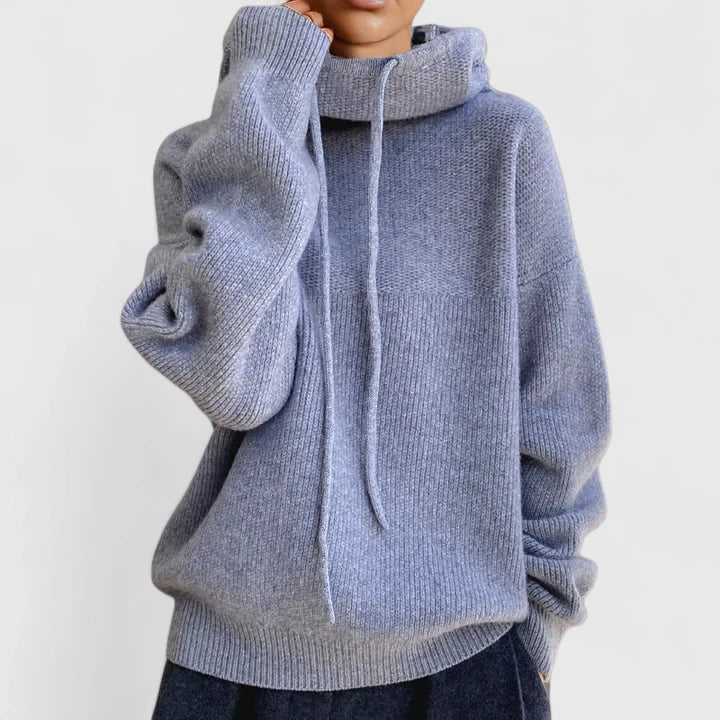 Amy Victoria | Cozy Knit Hoodie