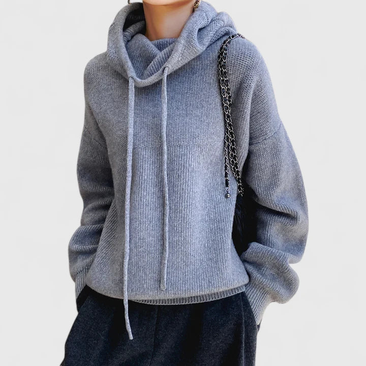 Amy Victoria | Cozy Knit Hoodie