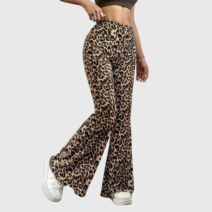 Amy Victoria | Leopard Bootcut Pants