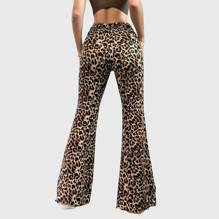 Amy Victoria | Leopard Bootcut Pants