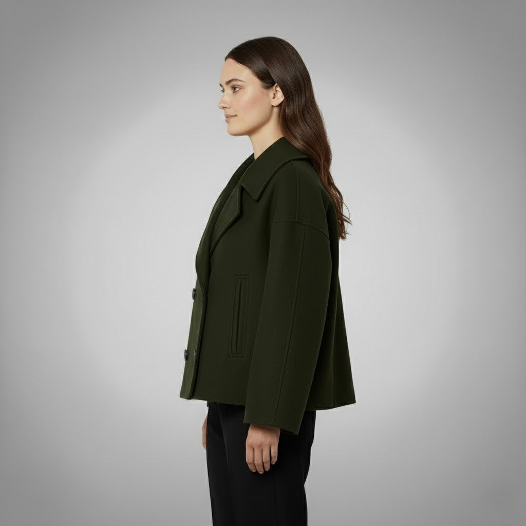 Amy Victoria | Classic Double Button Short Jacket