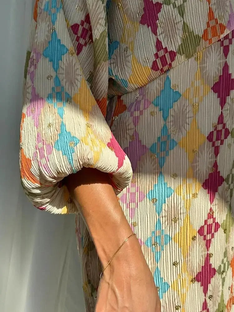 Amy Victoria | Women's Two-Piece Casual Set in Spring Colors