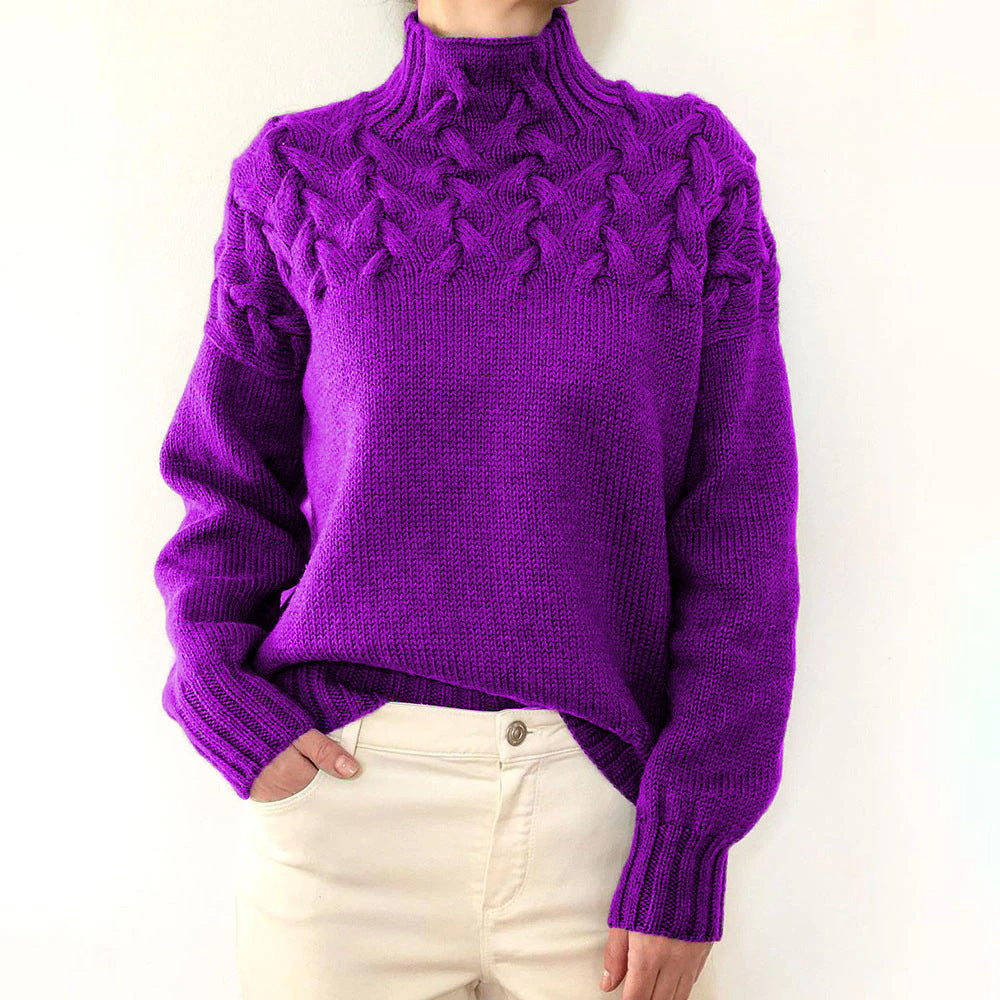 Amy Victoria | Knitted Turtleneck in Warm Color