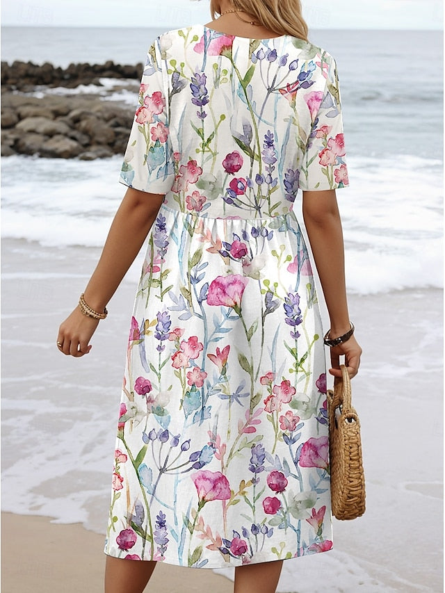 Amy Victoria | Floral Midi Dress