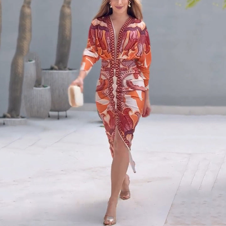 Amy Victoria | Elegant VNeck Dress