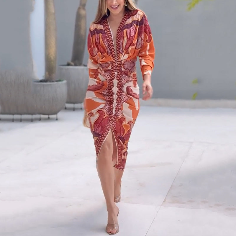 Amy Victoria | Elegant VNeck Dress