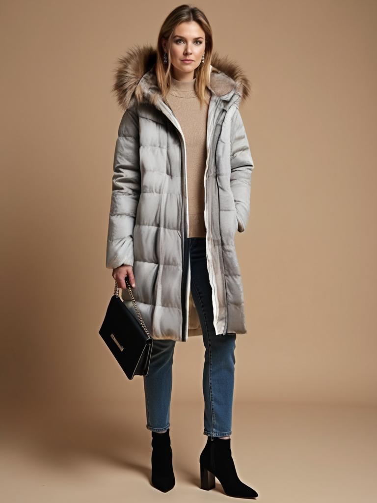 Amy Victoria | Ultralight winter trench coat