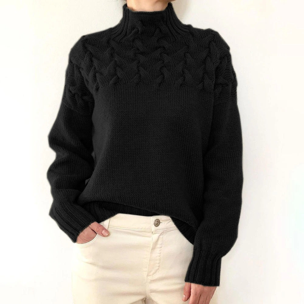 Amy Victoria | Knitted Turtleneck in Warm Color