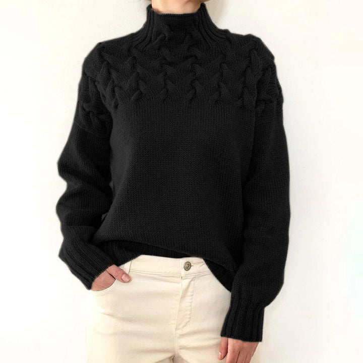 Amy Victoria | Knitted Turtleneck in Warm Color
